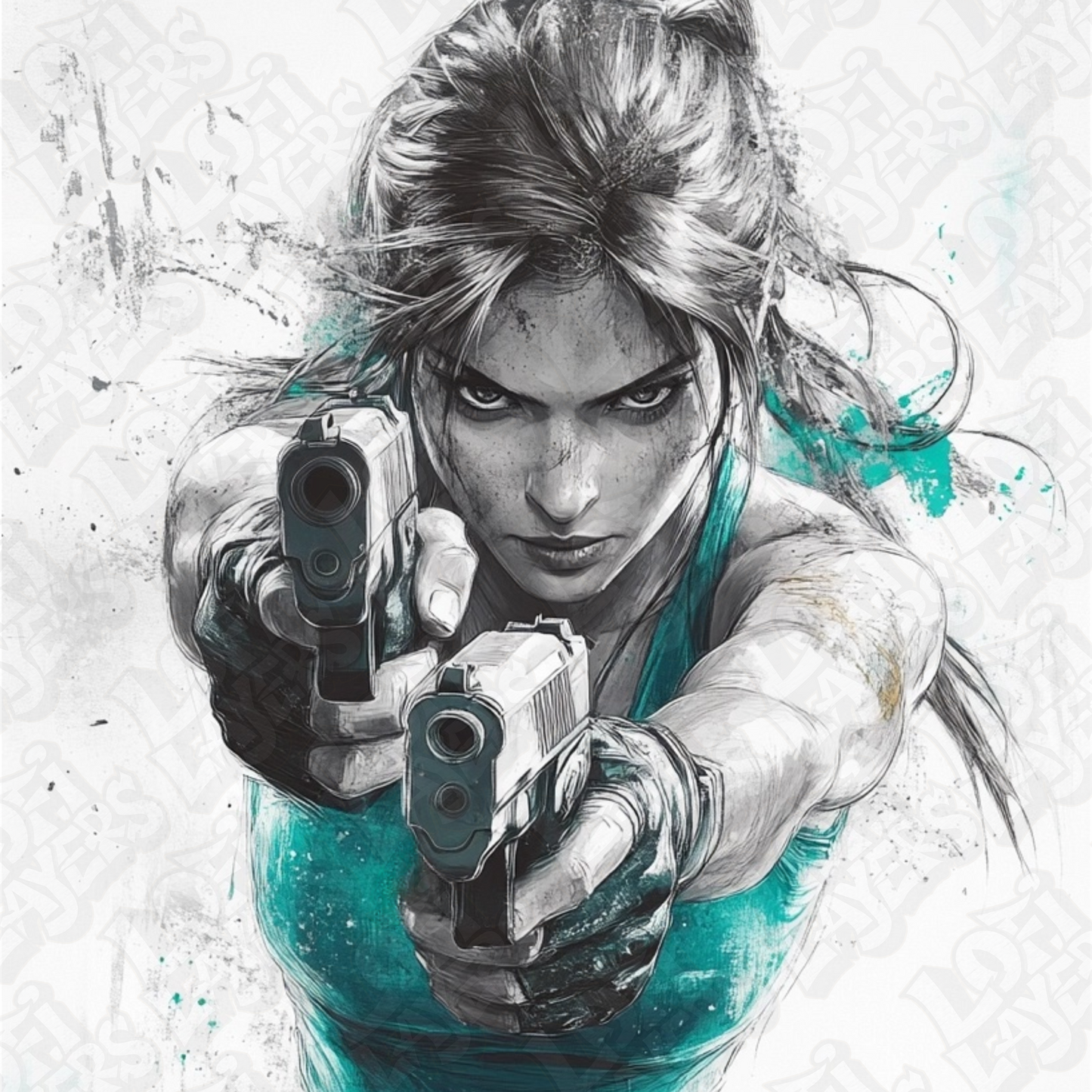 Lara Croft Color Pop