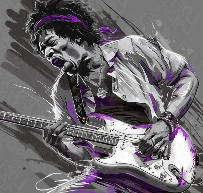 Jimi Hendrix Color Pop