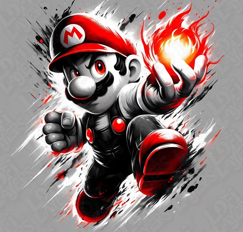 Mario Fireball Color Pop