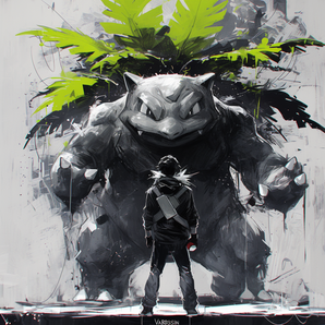 Venusaur and Trainer Color Pop