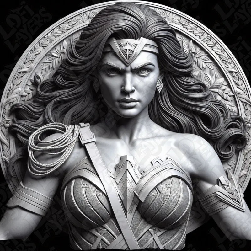Wonder Women Stone Relief