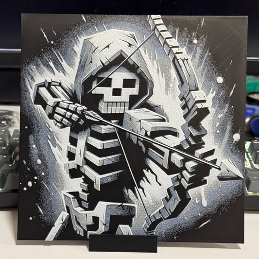 Minecraft Skeleton Monochrome