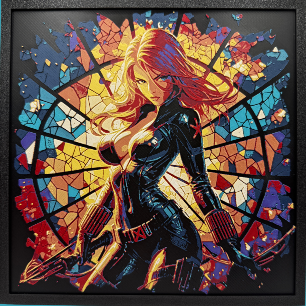 Black Widow Stained Glass
