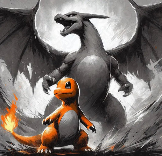 Charmander and Charizard Color Pop