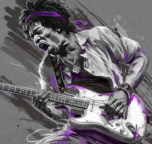 Jimi Hendrix Color Pop