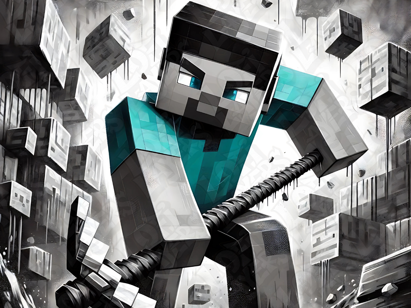 Steve (Minecraft) Color Pop