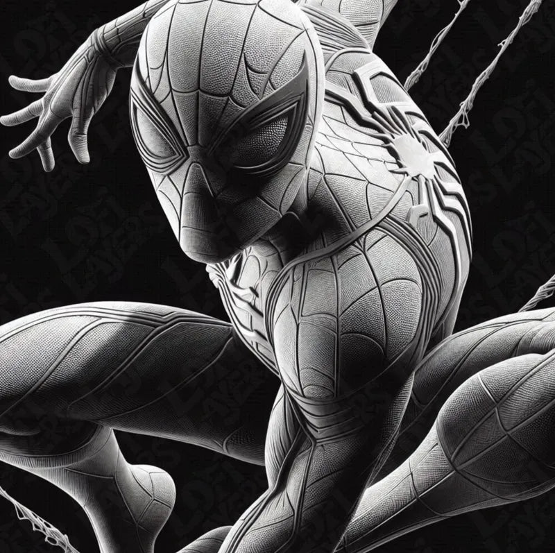 Spider-Man Stone Relief