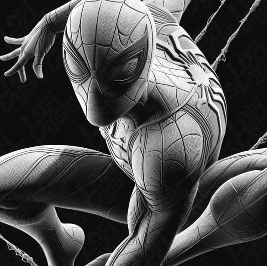 Spider-Man Stone Relief